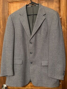Norm Thompson Gray Textured Three-Button Sport Coat